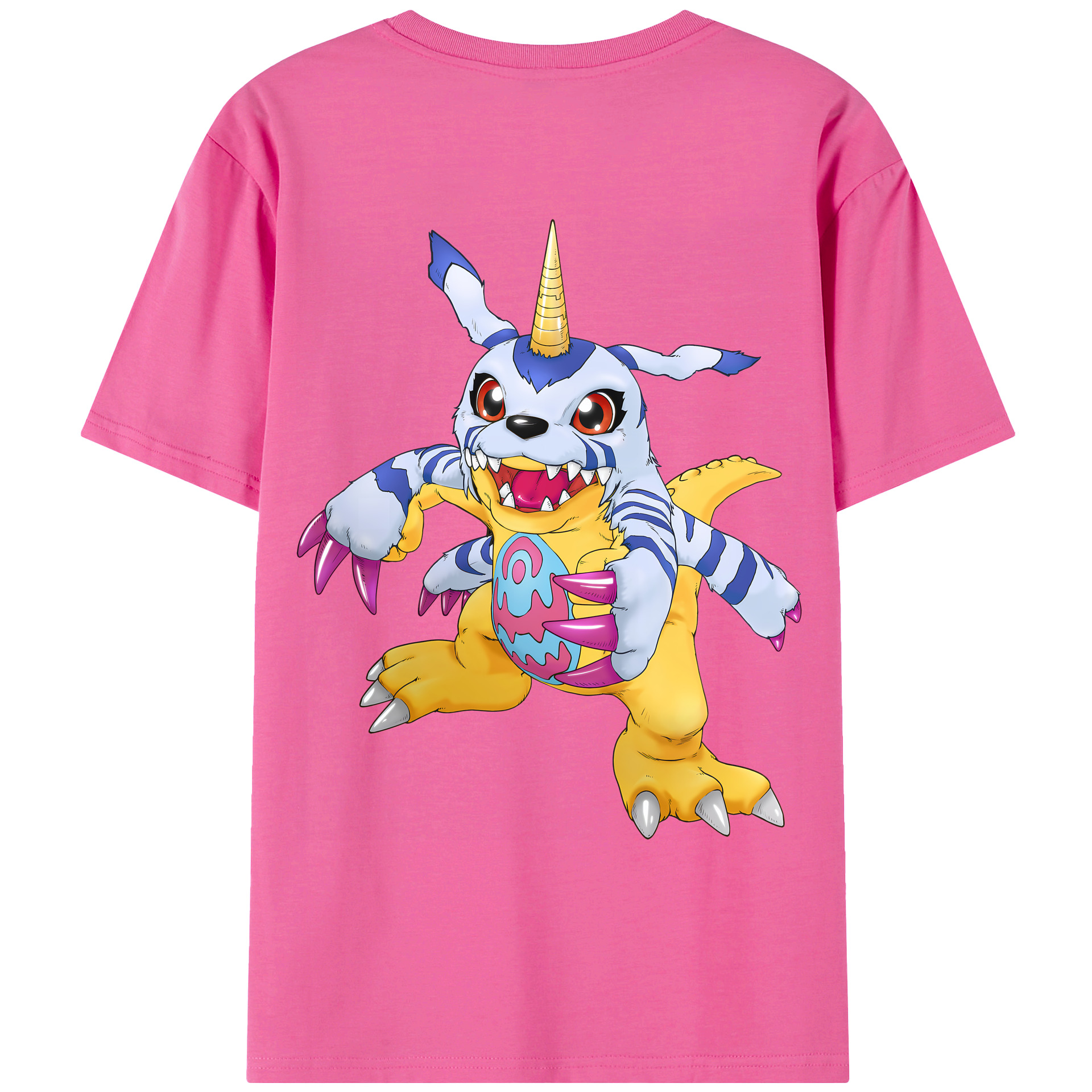 （画像用） Digimon デジタルモンスター/デジモン レディース半袖Tシャツ(バックプリント)